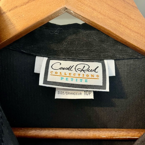 NWT VINTAGE Carroll Reed Black Corduroy Dress - Picture 6 of 8